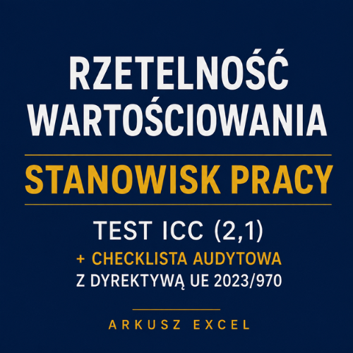 Rzetelność wartościowania stanowisk pracy - test ICC i checklista audytowa